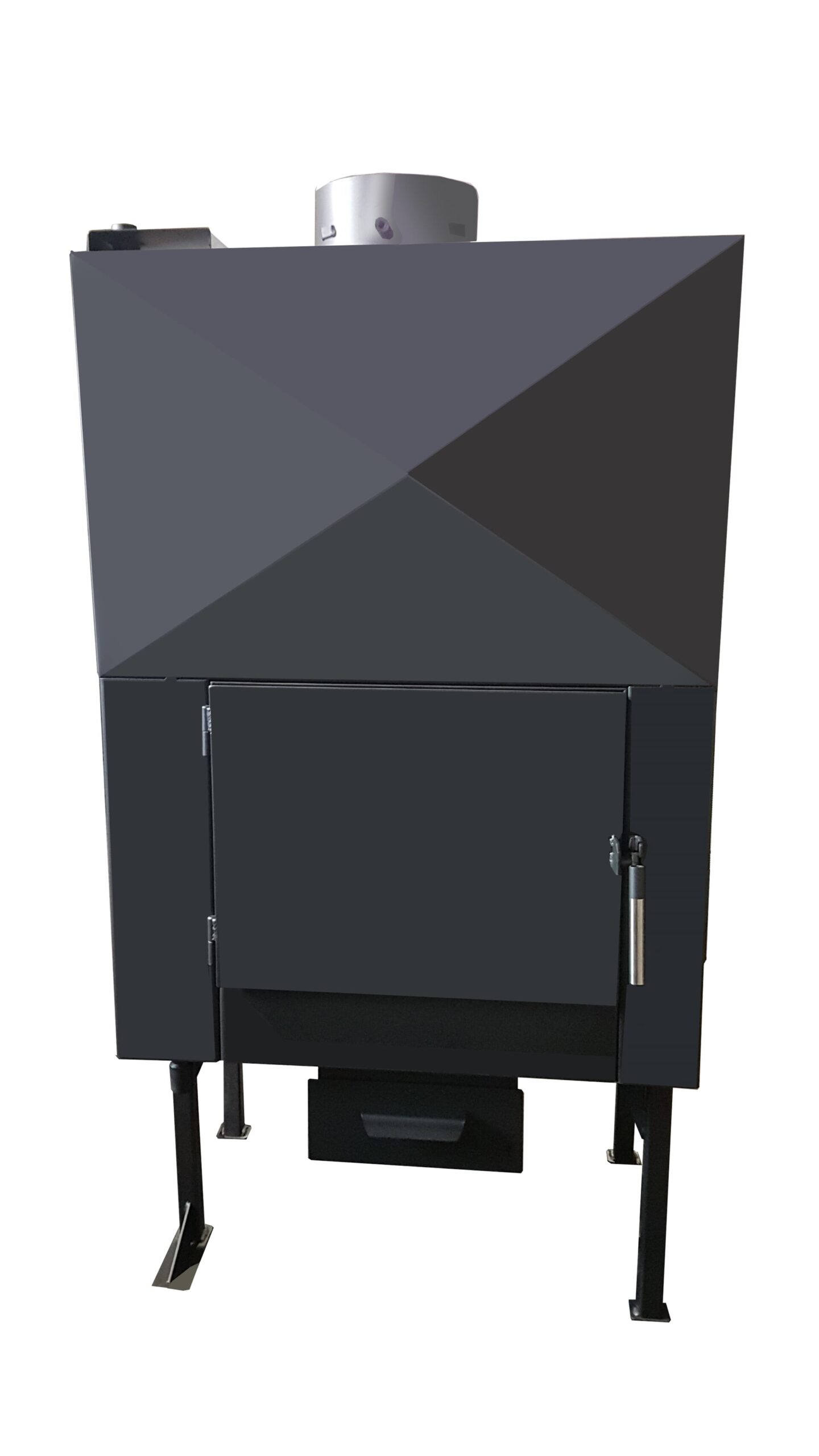 Teplovodní krbová vložka rohová se zadním přikládáním s nerezovým vodním výměníkem Nora 2 Teplovodní krbová vložka rohová se zadním přikládáním s nerezovým vodním výměníkem Nora 2